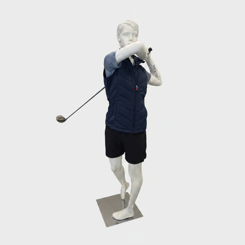 Sport damdocka, golf - vit