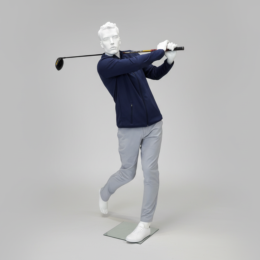 Sportmannekäng för herrar, golf - vit