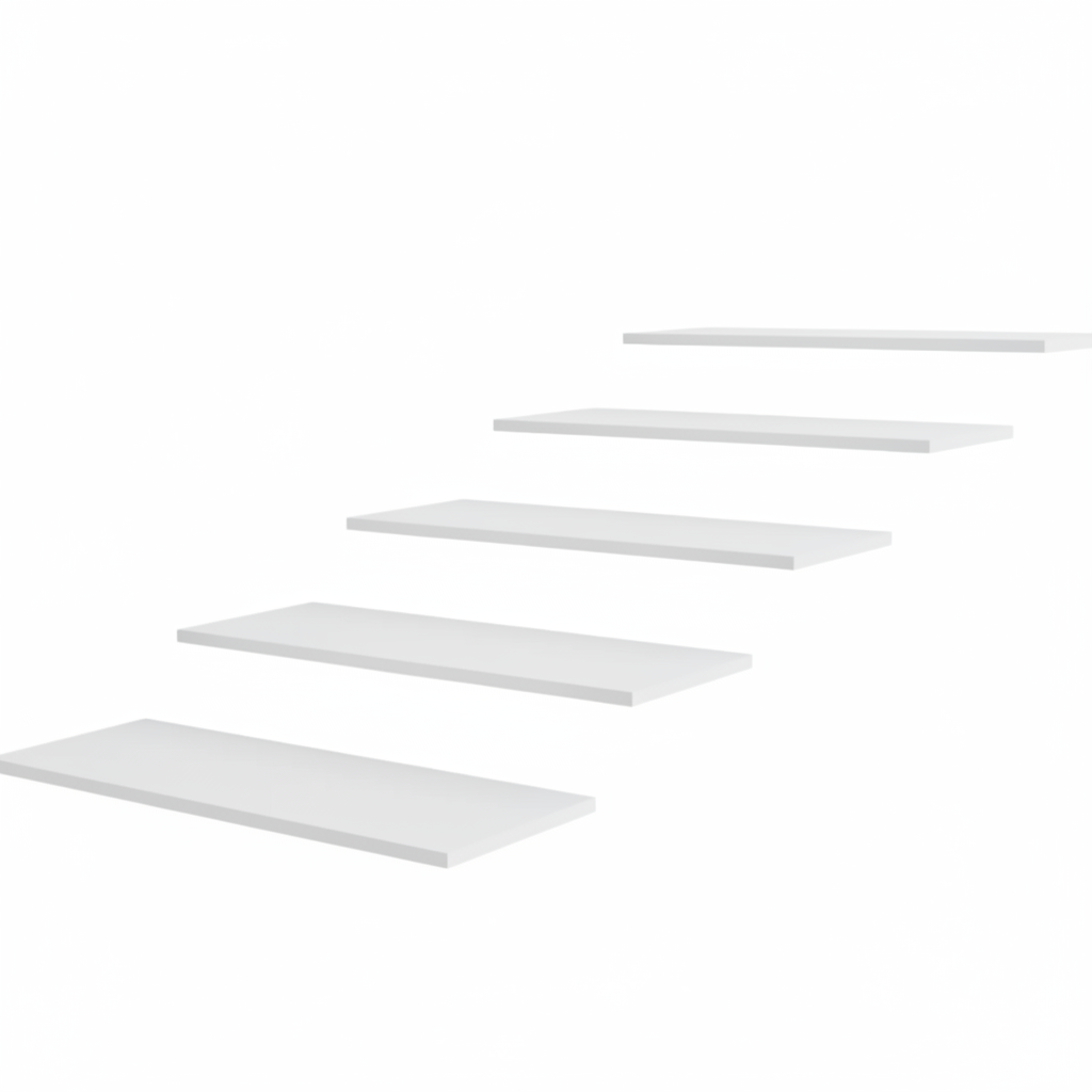 Melaminhylde,(Let tekstur) lige, hvid, 18 mm, 61 x 37 cm. (kun i pakker af 5 stk.)