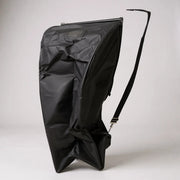 Kollektionpåse med resåröppning, bomull, svart, B46 x D36 x H120 cm med rem