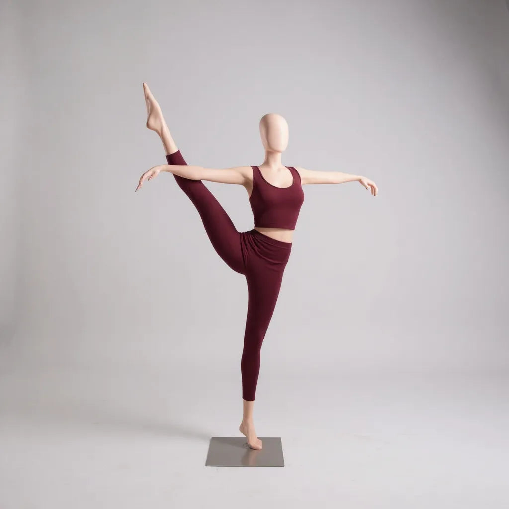 Yoga damdocka, fitness/yoga - vit. Ett ben