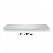Klar glashylde 91 x 37 cm, 6 mm