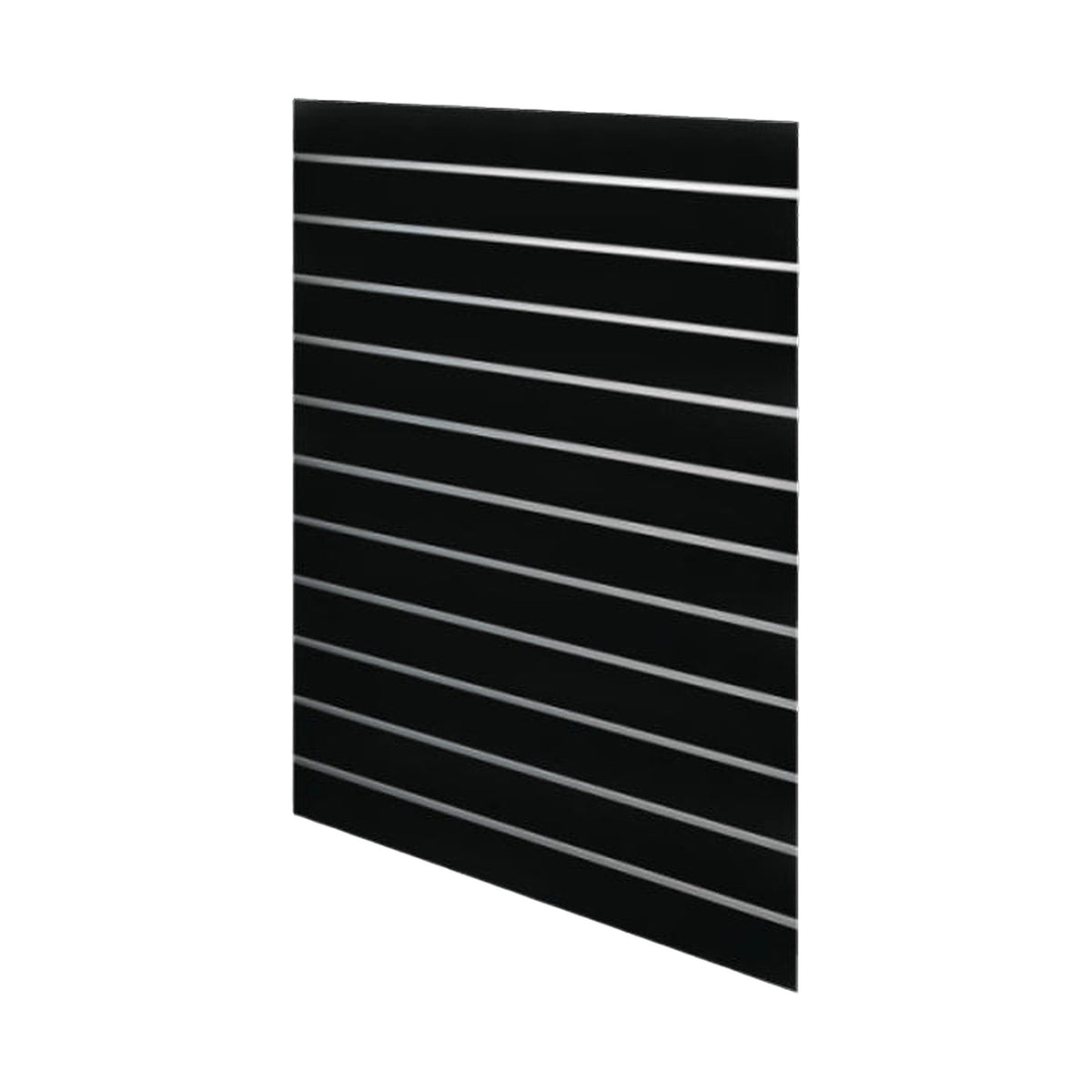 Rillepanel - 120 x 120 cm. - sort - 10 cm. Supersæt, let tekstur. Pris pr. stk.