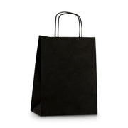 Sort papirspose 24x12x31 cm