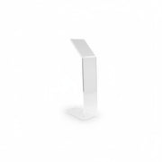 SuperSellerS A6 floor standing sign holder made of clear acrylic, 49 cm tall, ideal for retail displays.