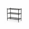SuperSellerS black metal TUBO shelving unit with three wire shelves for retail display or home storage