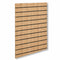 SuperSellerS oak look MDF slatwall panel 120x120 cm with black plastic inserts for retail display