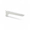 SuperSellerS white left-side shelf bracket for wall rails, 30 cm long, suitable for melamine or glass shelves.