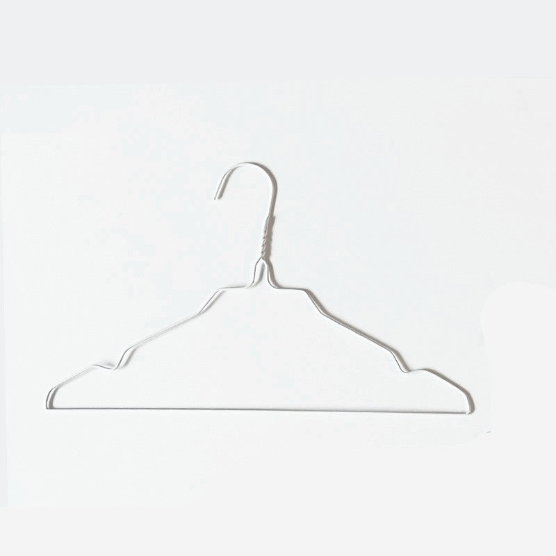 SuperSellerS white powder-coated metal children's clothes hanger, 33 cm wide with an 11 cm hook