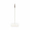 SuperSellerS white 20 cm sign holder with a metal crocodile clip for retail displays on shelves and tables.