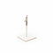 SuperSellerS white sign holder with a metal crocodile clip for retail displays, 10 cm height.